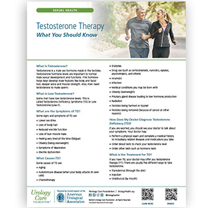 Testosterone Therapy Fact Sheet