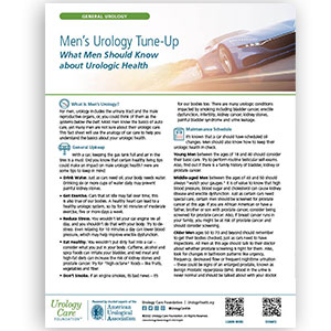 Men's Tune Up Fact Sheet