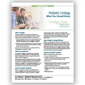 Pediatric Urology - What You Should Know