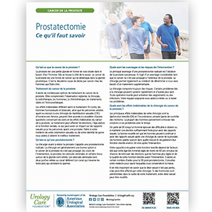 Image of Prostatectomy - What You Should Know Fact Sheet 
