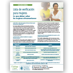 Spanish Women’s Checklist What Black Women Should Know Fact Sheet