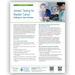 Genetic Testing for Bladder Cancer – Talking to Your Doctor