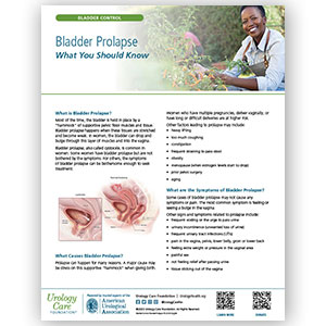Bladder Prolapse - What You Should Know