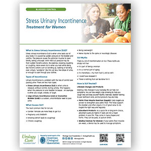 Stress Urinary Incontinence - Treatment for Women