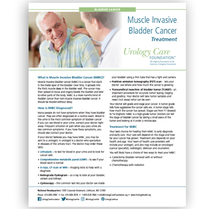 Muscle Invasive Bladder Cancer Fact Sheet