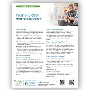 Pediatric Urology - What You Should Know